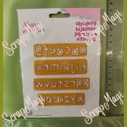Nellie´s choice, Shape, dies, alphabet, lower case