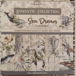 Stamperia 8"x8" Paperpad - Sea Dream 10 dubbelsidiga ark